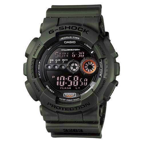 Image of army resin med stål G-Shock quartz multifunktion (3263) Herre ur fra Casio